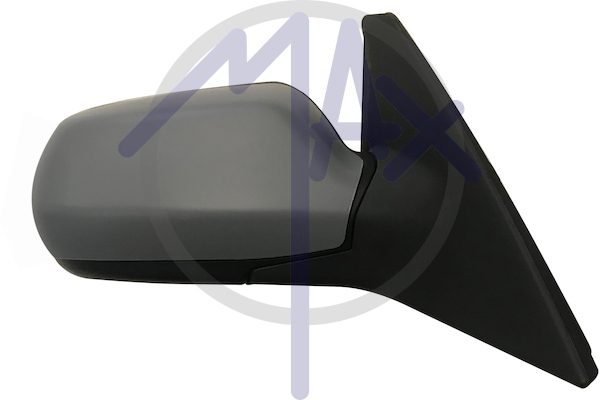 Exterior rear-view mirror, right, electric, cover for painting, heated convex chrome glass