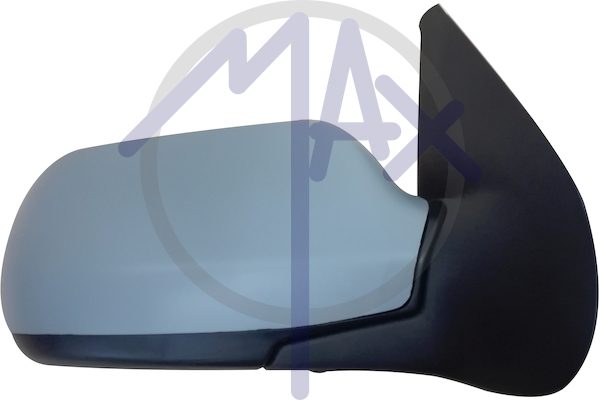 Exterior rear-view mirror, right, electric, cover for painting, heated convex chrome glass