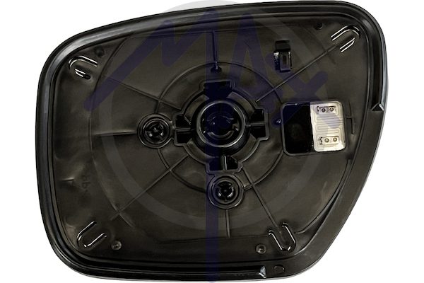 Right rear-view mirror glass, convex chrome, heated