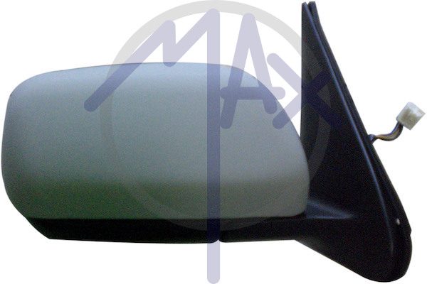 Right outer rear-view mirror, electric, cover to be painted, heated chrome convex glass, 5 pin
