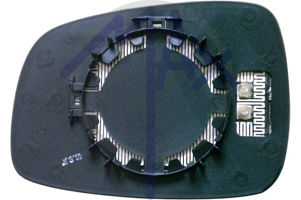 Right rear-view mirror glass, convex chrome, heated