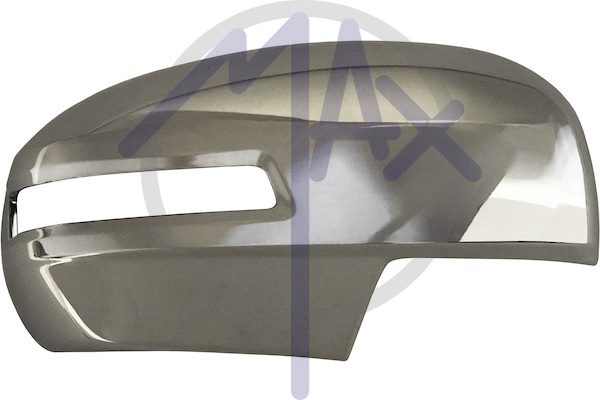 Calotta specchietto retrovisore destro, cromata, con foro per freccia