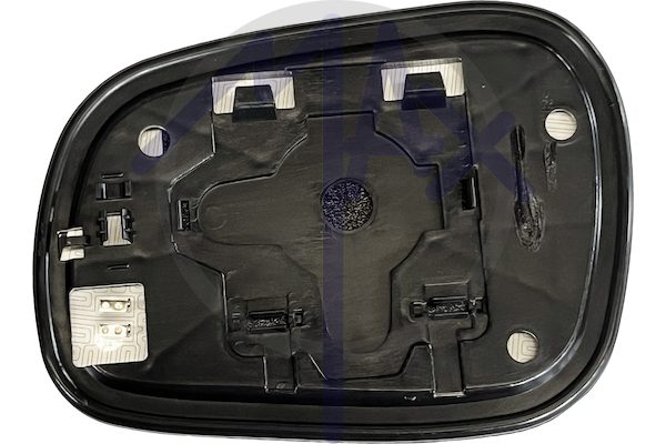 Right rear-view mirror glass, convex chrome, heated