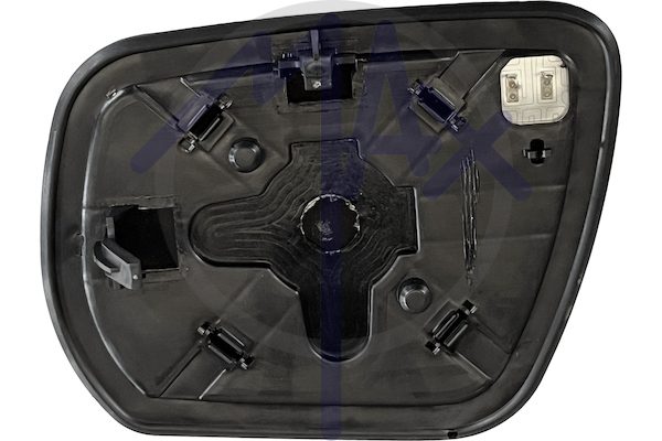 Right rear-view mirror glass, convex chrome, heated