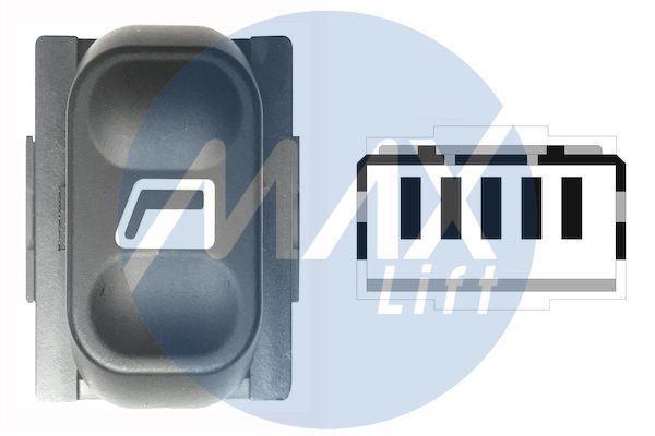 Interruttore alzacristalli porta anteriore sinistra o destra, 5 pin