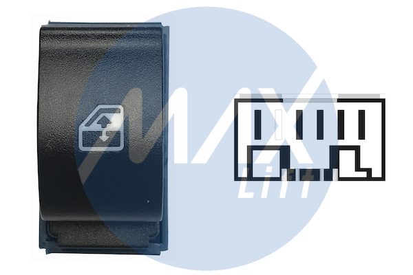 Interruttore alzacristallo porta anteriore destra, 5 pin