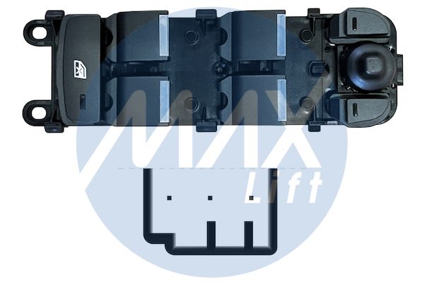 Pulsantiera alzacristalli porta anteriore sinistra, per retrovisori elettrici, per alzacristalli posteriori elettrici, 4 tasti, 3 pin