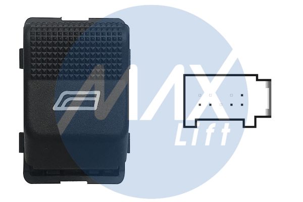 Interruttore alzacristallo porta anteriore sinistra, 5 pin