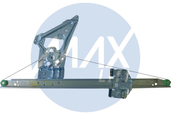 Window regulator mechanism, front right, without motor, 3-door