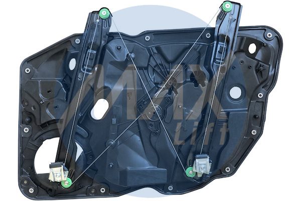 Window regulator front left, with door panel and mechanism, 5-door