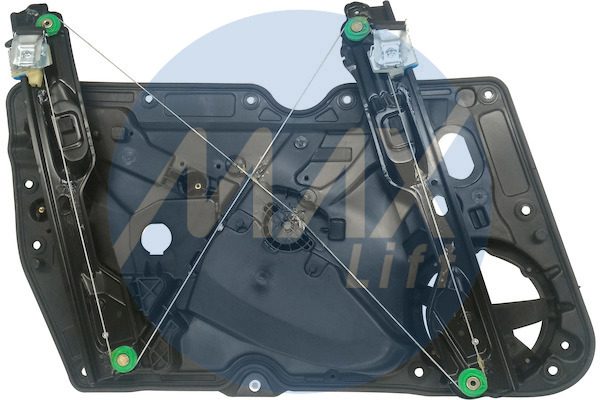 Window regulator front right, with door panel and mechanism, 5-door