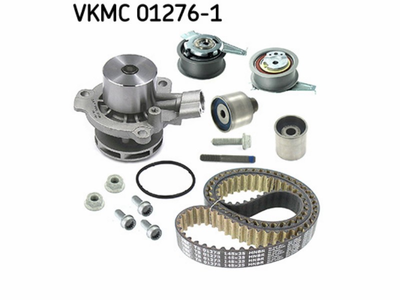 Belt tensioner kit with water pump