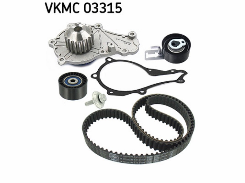 Belt tensioner kit with water pump