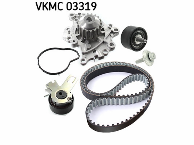 Belt tensioner kit with water pump