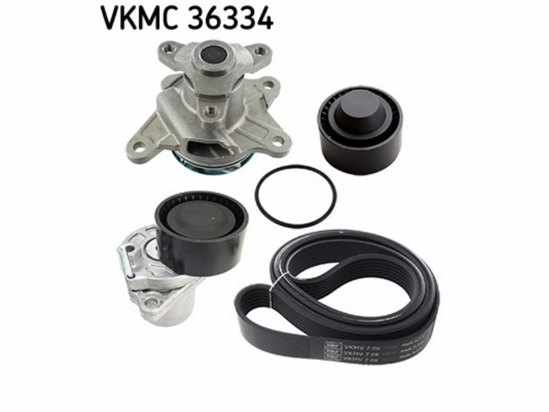 Belt tensioner kit with water pump