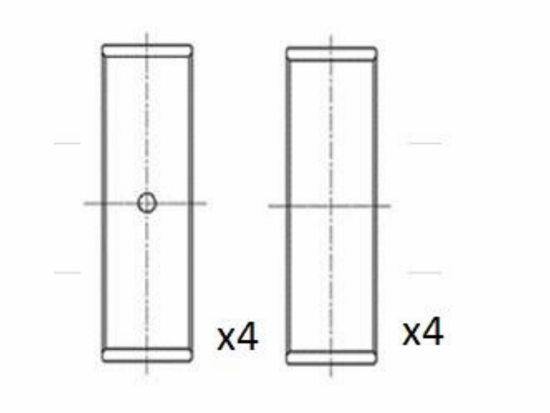 Big end bearing set