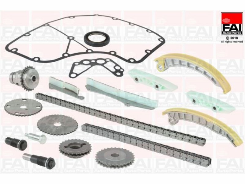 Kit catena distr.Iveco mot.euro 4(19 pz)