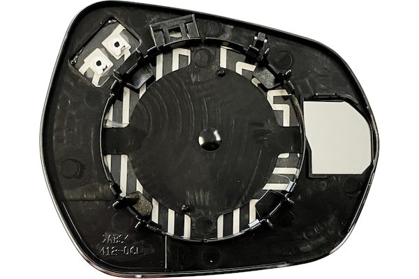 Left rear-view mirror glass, convex chrome, heated