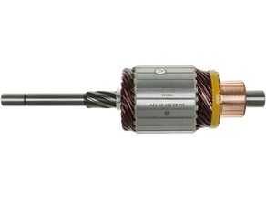 Starter motor armature