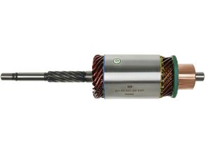 Starter motor armature