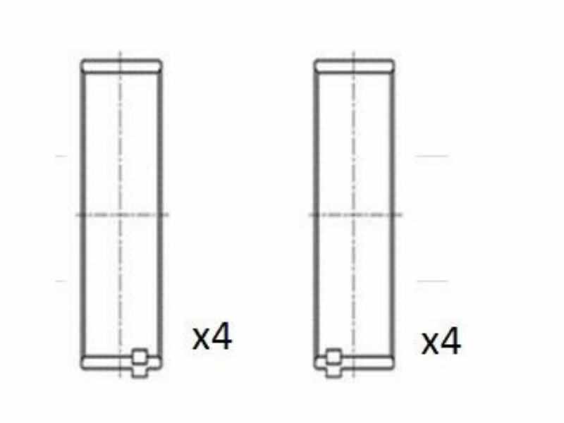 Engine bearing shell set