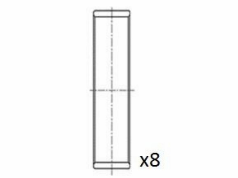Engine bearing shell set