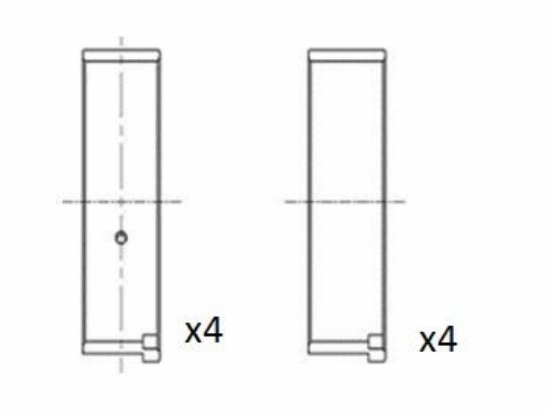Engine bearing shell set