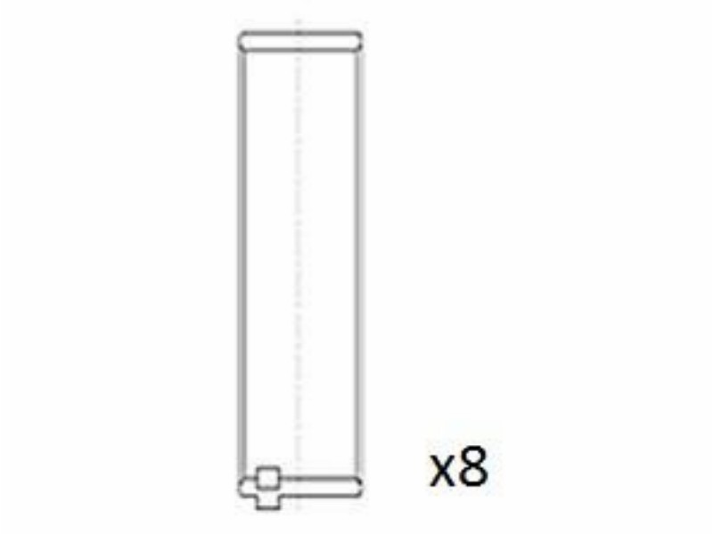 Engine bearing shell set