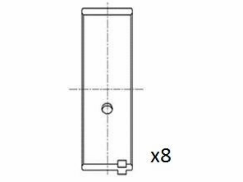 Engine bearing shell set