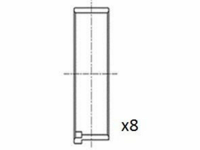 Engine bearing shell set