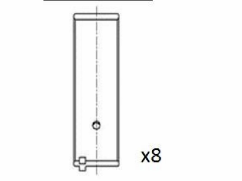 Engine bearing shell set