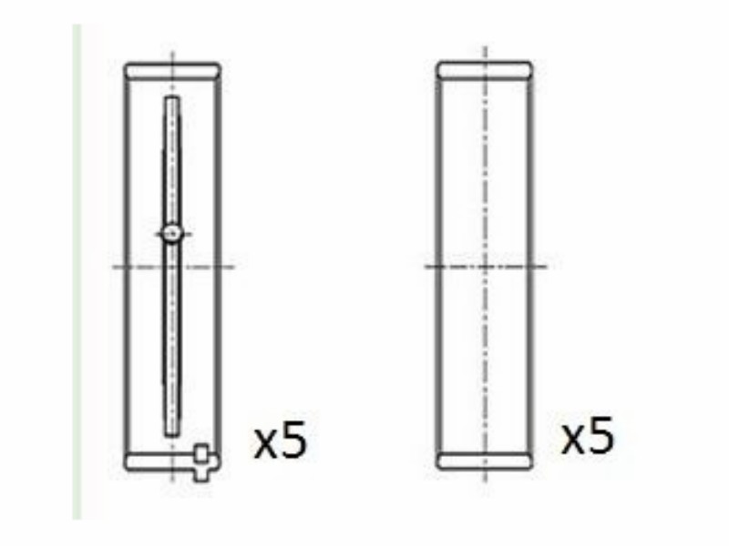 Engine bearing shell set