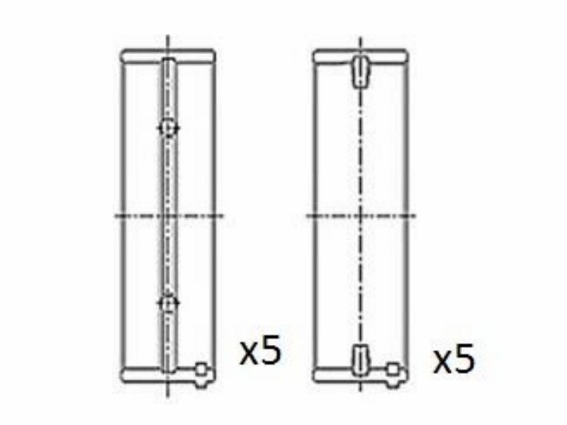 Engine bearing shell set