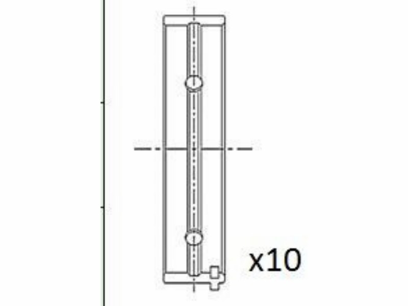 Engine bearing shell set
