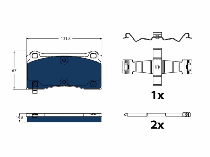 Brake pad kit
