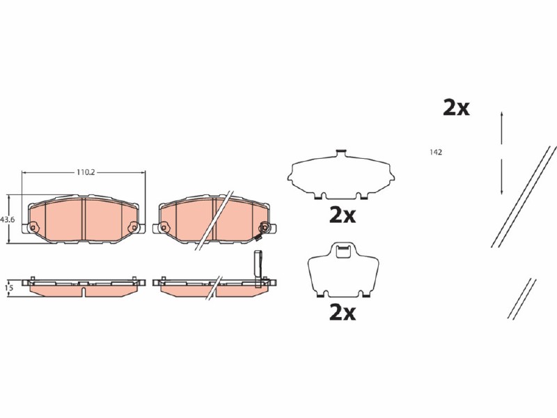 Brake pad kit