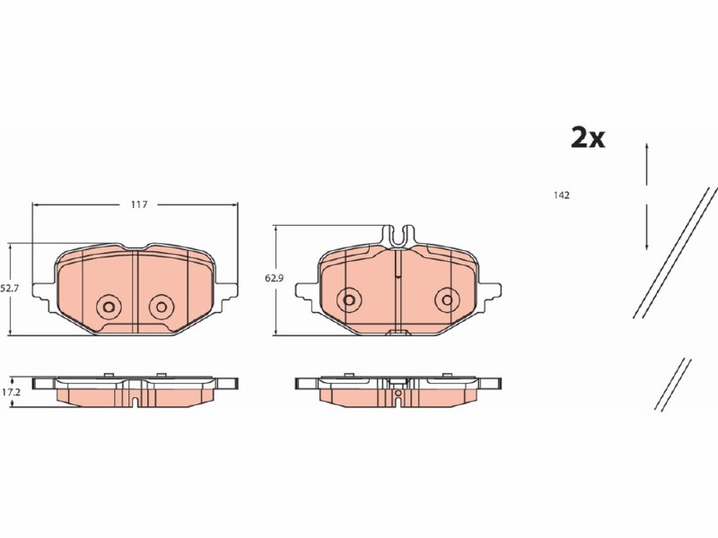 Brake pad kit