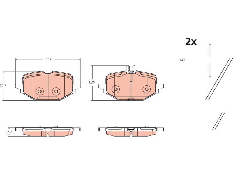 Brake pad kit