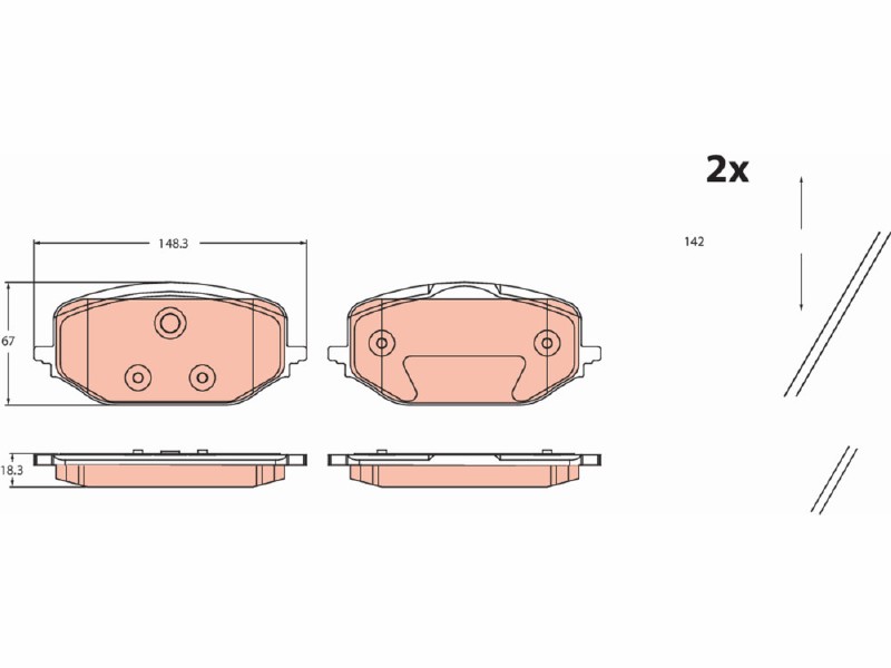 Brake pad kit
