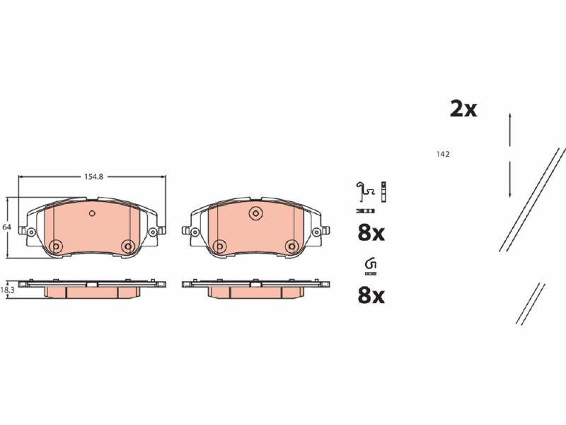 Brake pad kit