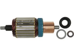 Starter motor armature