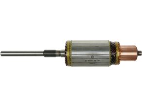 Starter motor armature