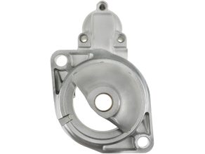 Starter motor pinion side mount