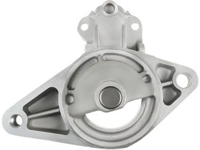 Starter motor pinion side mount