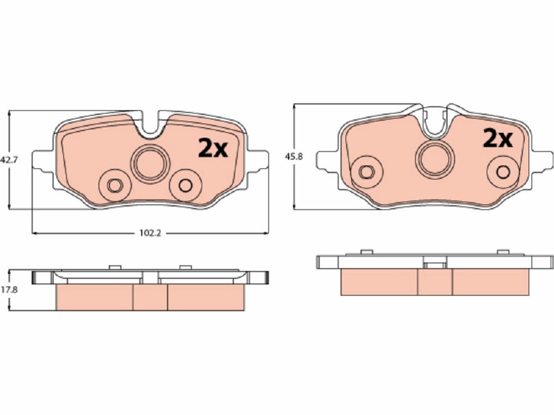 Brake pad set