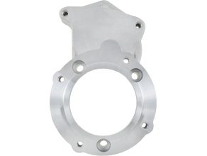 Starter motor pinion side mount