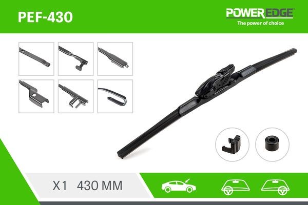 Spazzola tergi 430 mm, Spazzola tergi a staffa