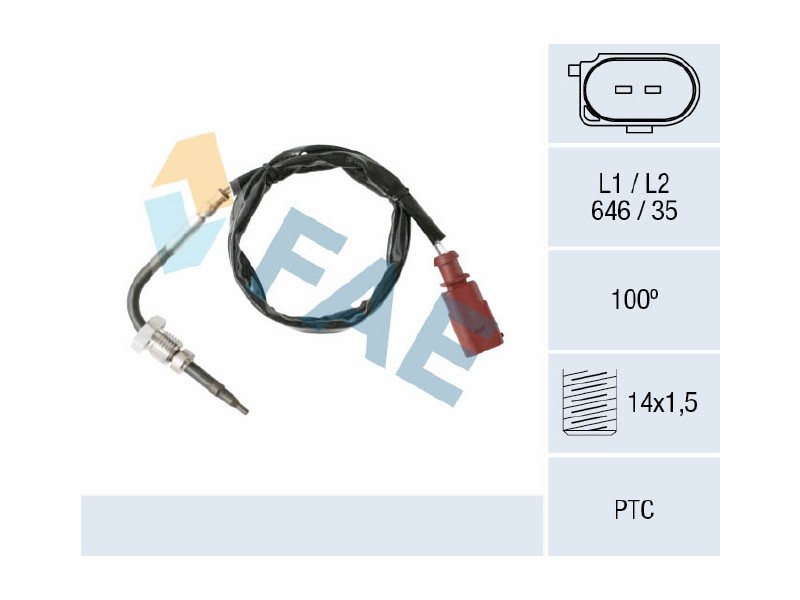 Exhaust gas temperature sensor