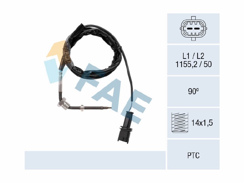 Exhaust gas temperature sensor