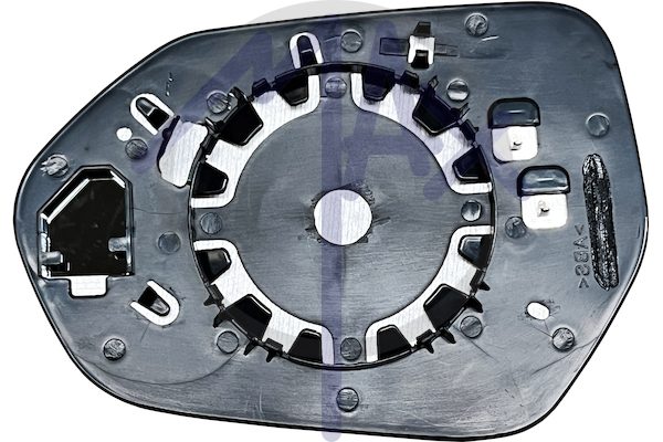 Right rear-view mirror glass, convex chrome, heated